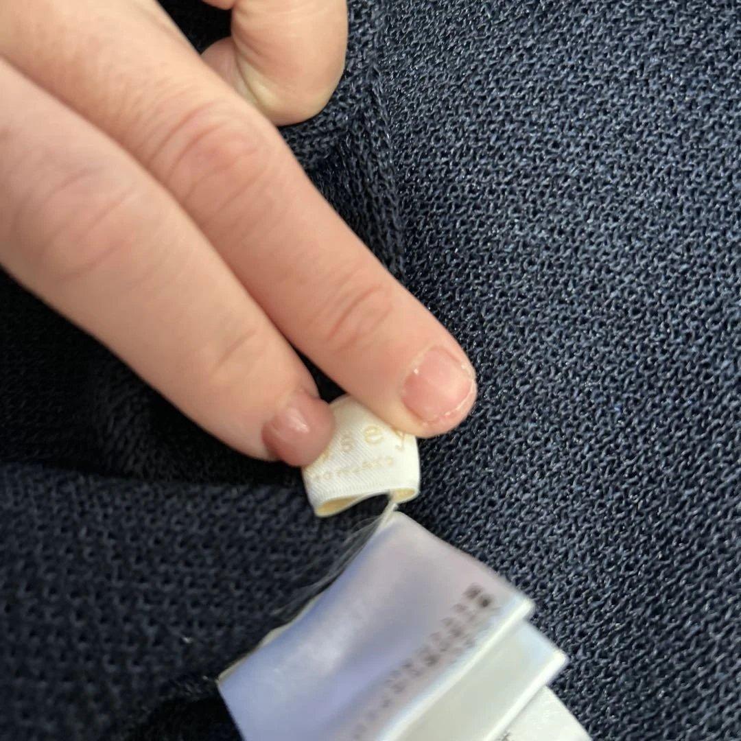 theoryダークネイビー パーティードレスとバルーンカーディガンセット