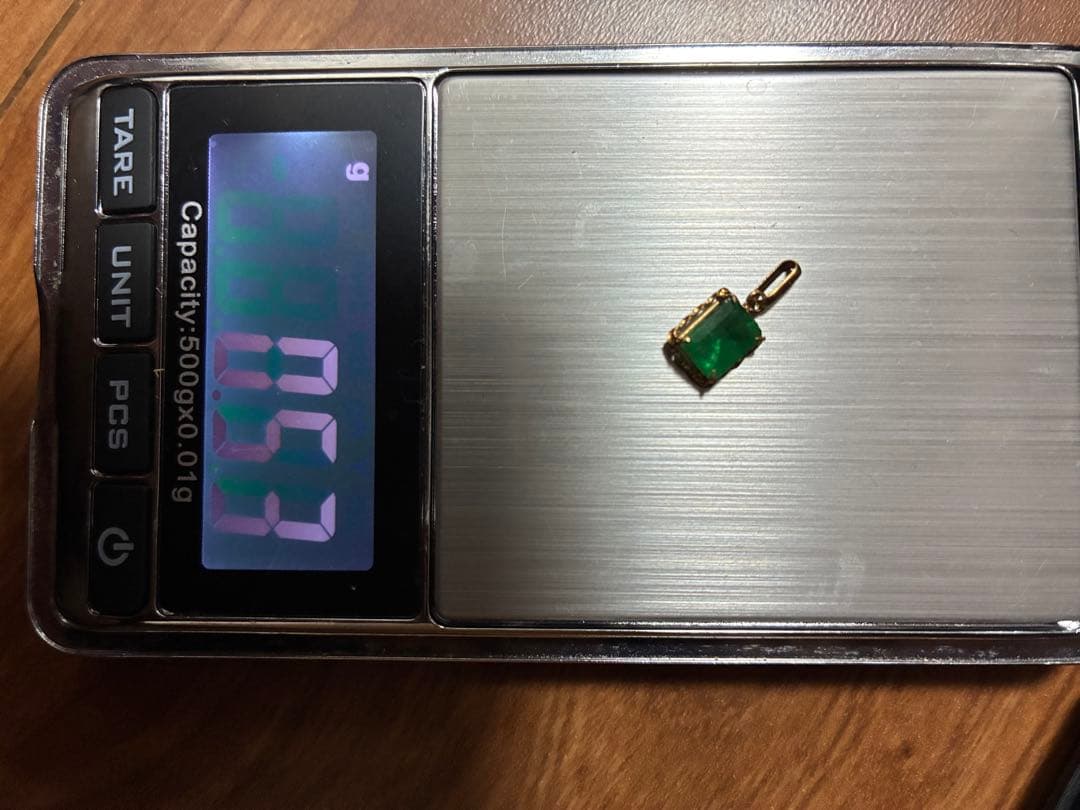 エメラルド K18チャーム　最終価格