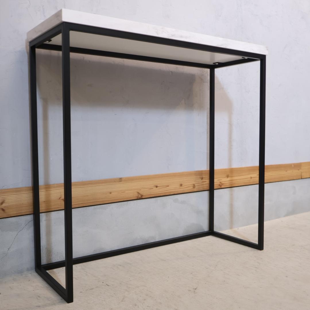 dinos ディノス Marbrim マーブリム 大理石調コンソールテーブル