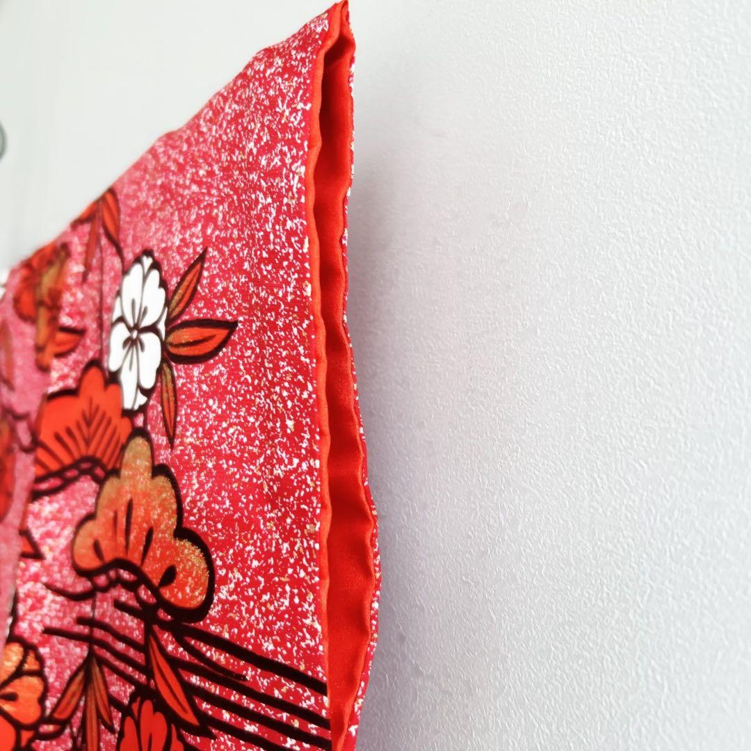 セット　七五三７歳女の子　小物　赤地　化繊　赤系　52324