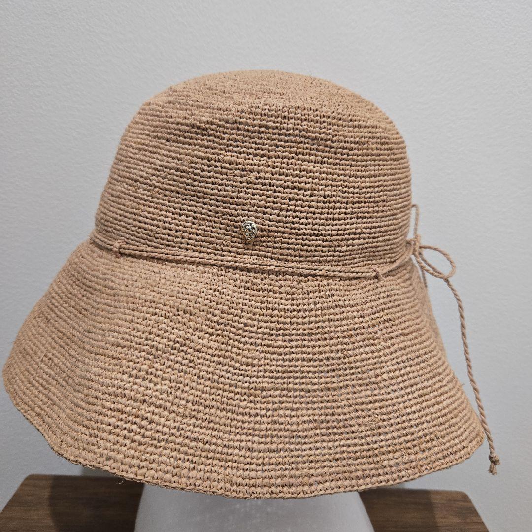 ヘレンカミンスキー✨ラフィアハット✨ベージュ広つば帽子