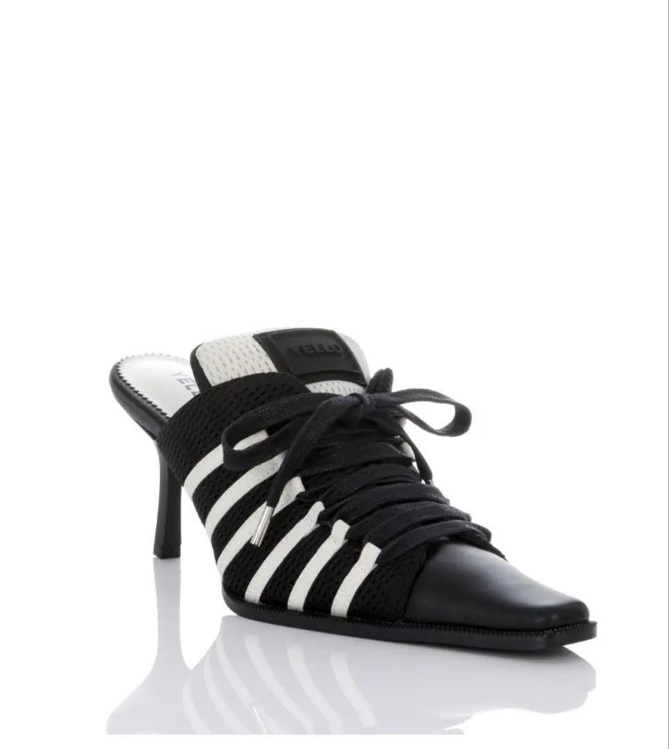 ☆*様 YELLO MONO SNEAKER MULES ブラック/ホワイト M