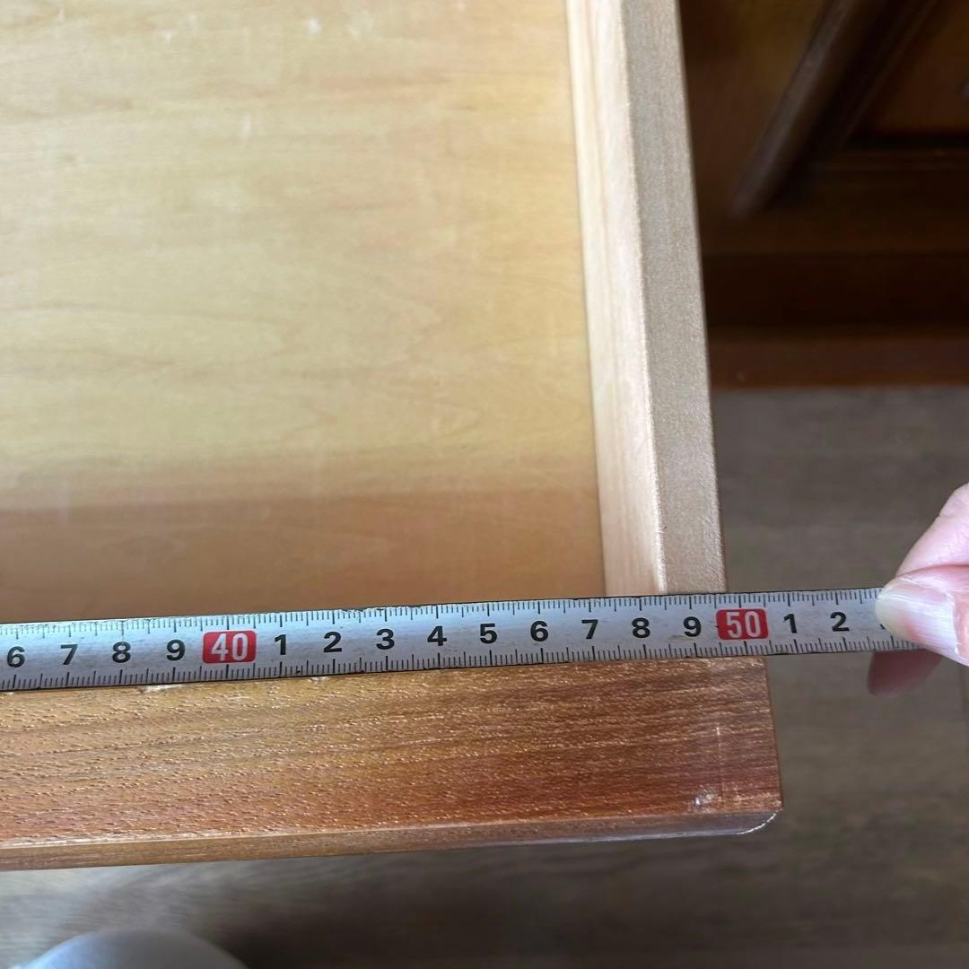 木製食器棚 ガラス扉付き 引き出し付き