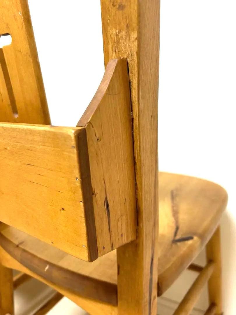 enfant チェア 2脚セット チャーチチェア ブックラック付き