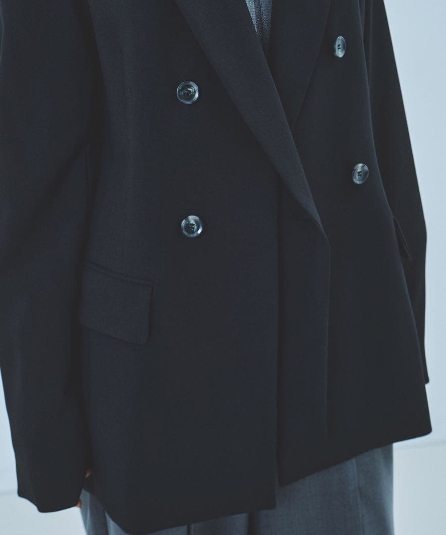 新品タグ付 UNITED TOKYO レイヤードカラーテーラードジャケット 黒