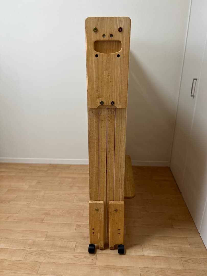 折りたたみ　すのこ　ベッド　中居木工　シングル　ハイタイプ