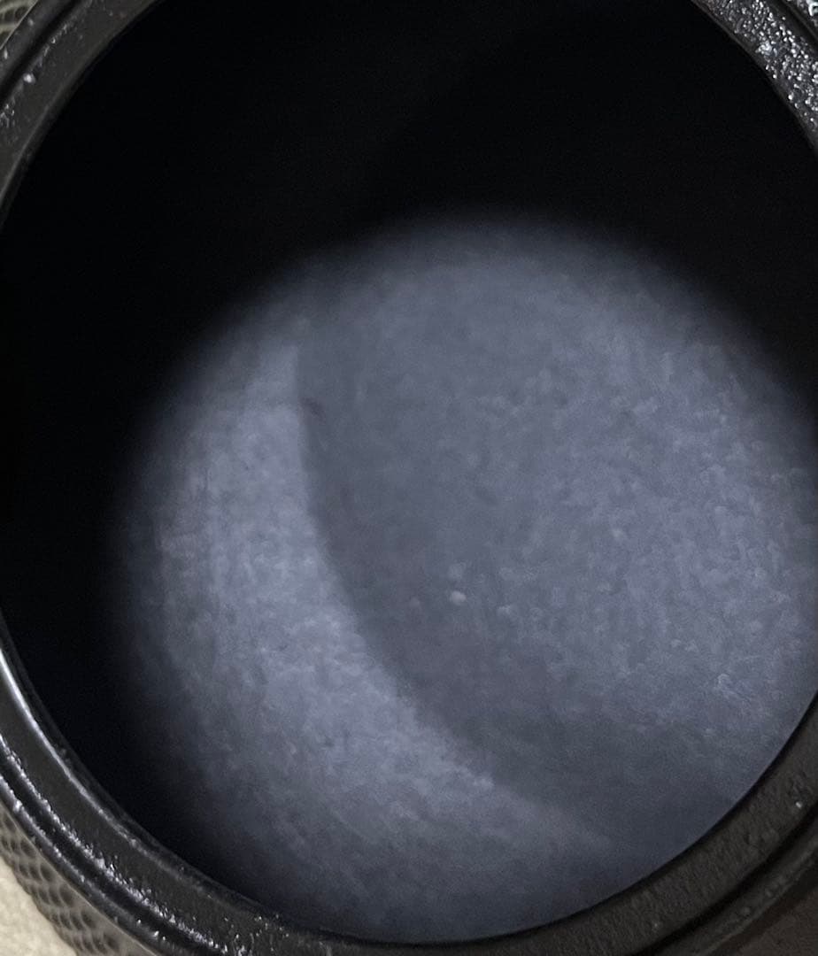 【未使用美品】南部鉄器0.6L　鐵瓶　茶器　茶道具　釜敷付き　伝統工芸