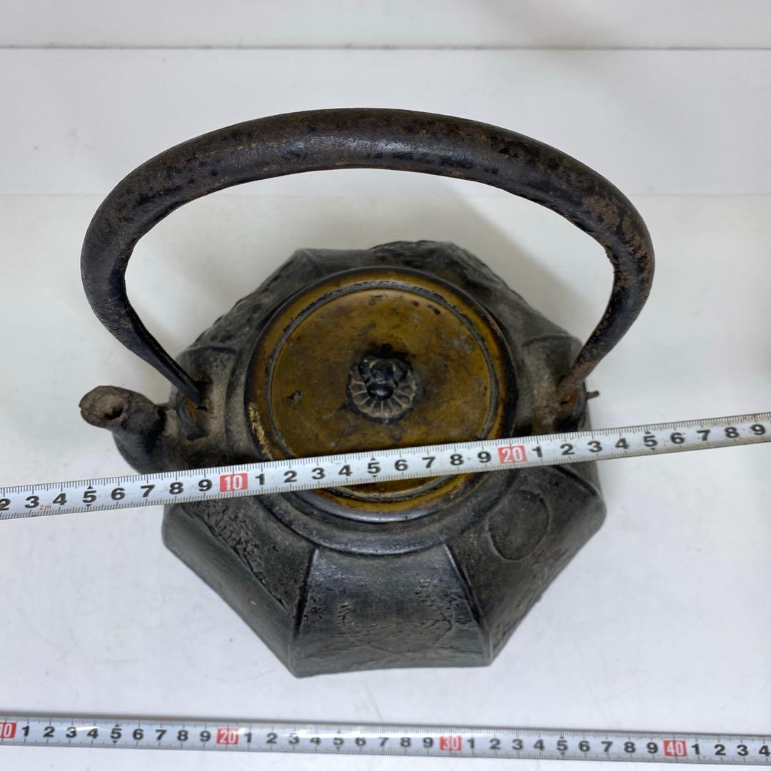 龍文堂 八面取 鉄瓶 高さ約25cm 重さ2511g タルサ