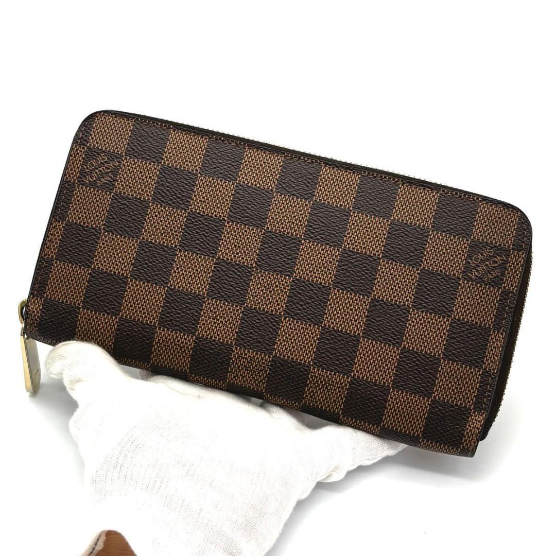 【超美品】ルイヴィトン ジッピーウォレット ダミエ ラウンドファスナー 長財布