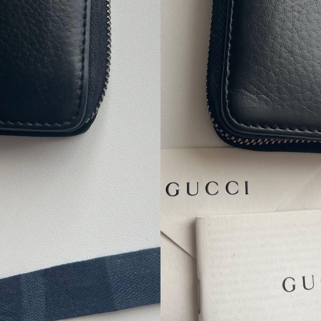 87 極上美品 GUCCI グッチ SOHO 長財布 ラウンドファスナー