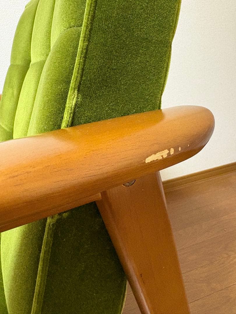 カリモク60 Kチェアー モケットグリーン