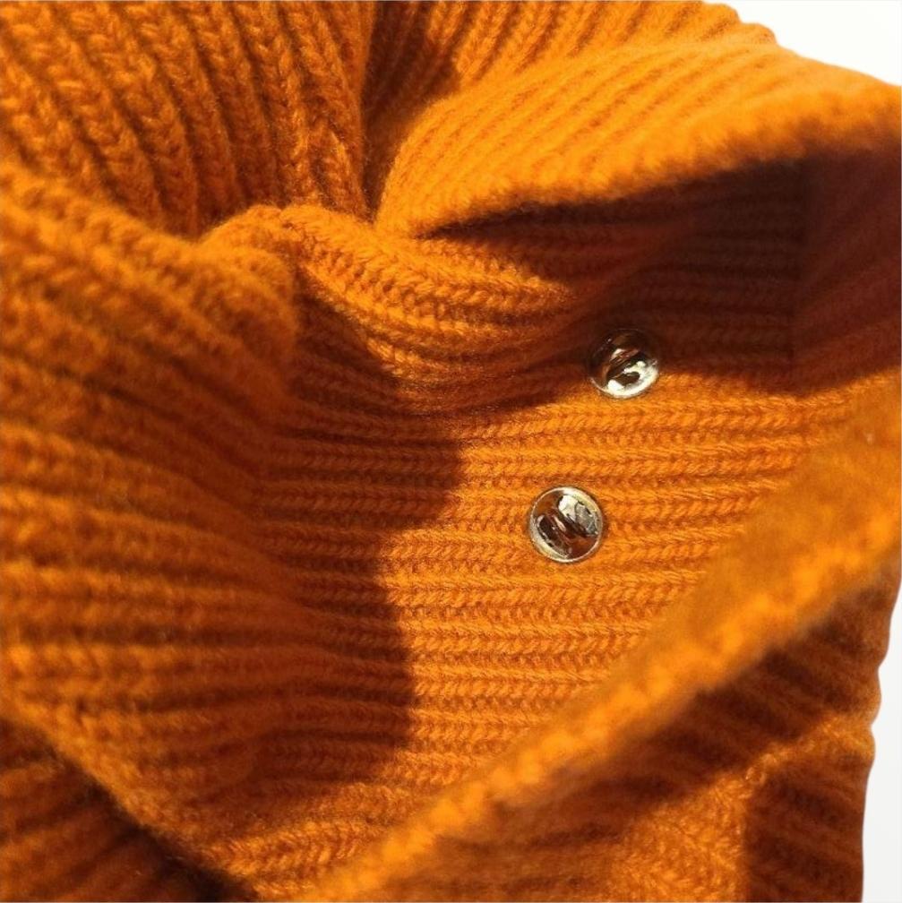 レア正規品✨モンクレールコラボヒロシフジワラコラボニットキャップオレンジバッジ付