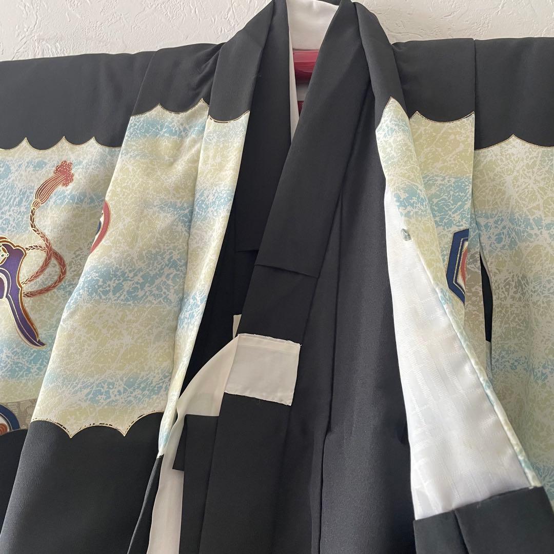 七五三　3歳　4歳　男の子　袴　羽織コーデ