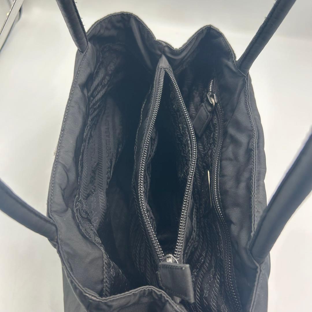 人気❣️PRADA プラダ ナイロン ハンドバッグ 三角ロゴ テスート　ブラック