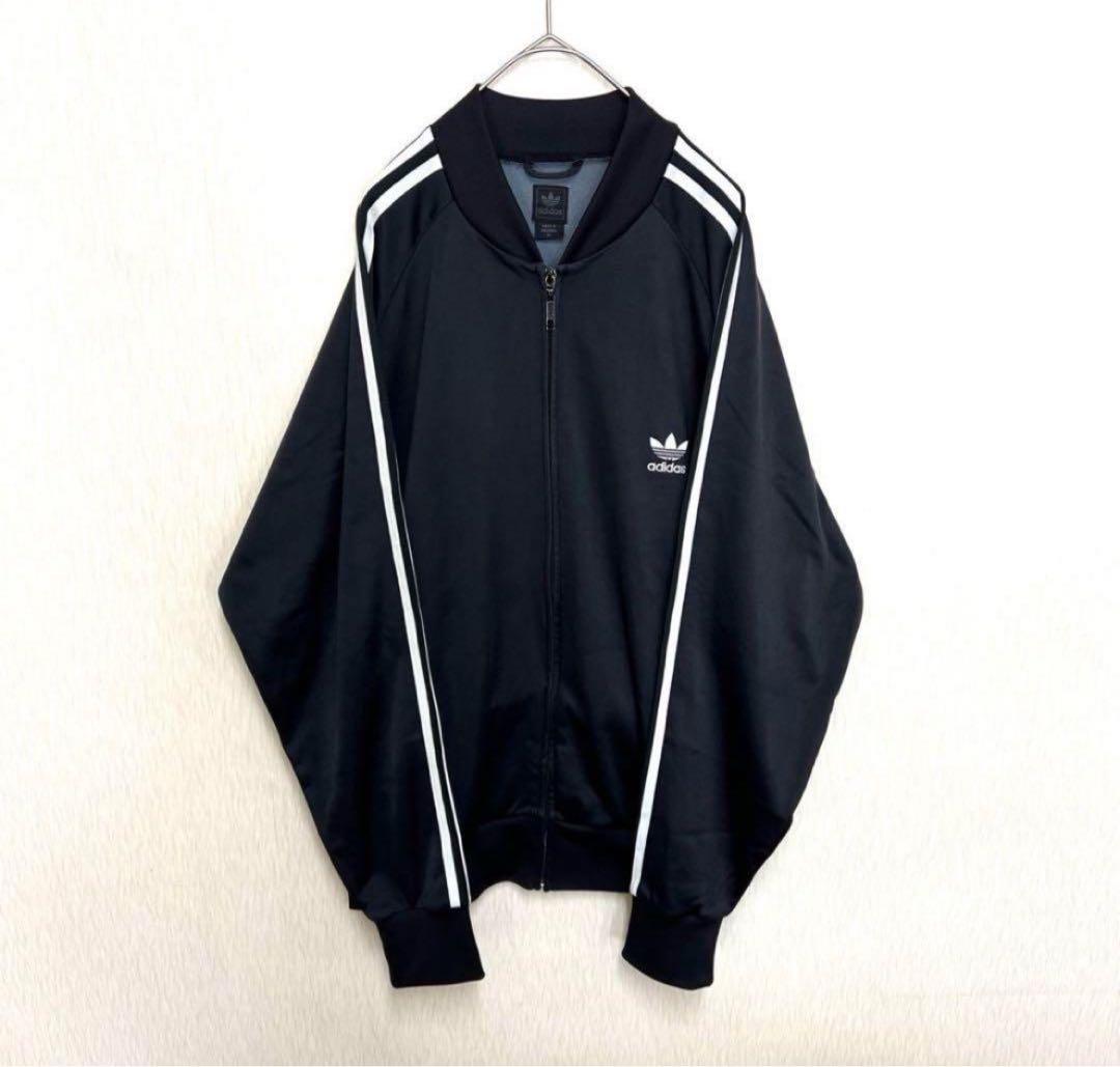 【ビッグサイズ4XO‼️】adidas SSTトラックジャケット黒 小松菜奈 古着