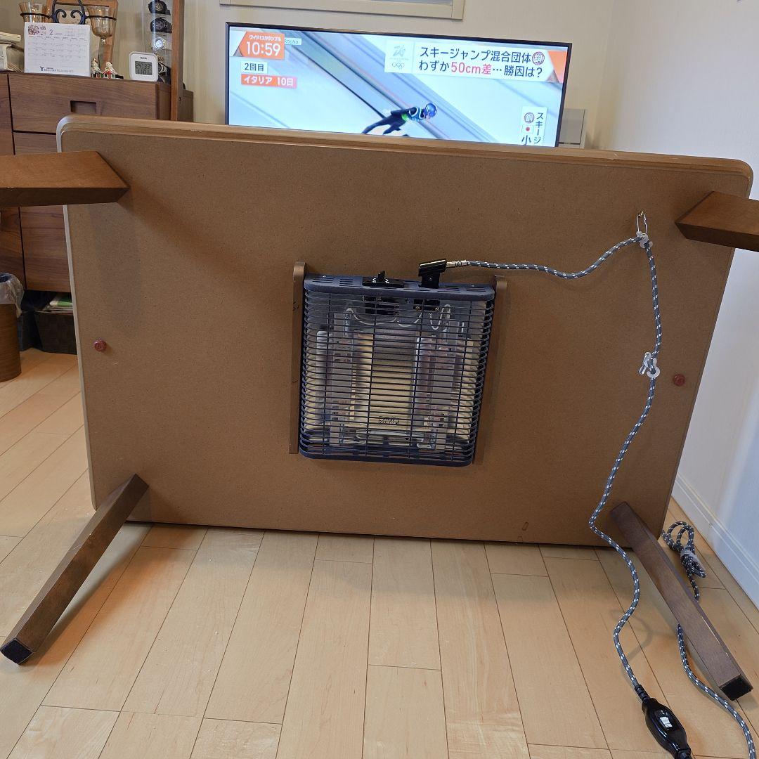 こたつ　木製テーブル　リビングテーブル　　　ローテーブル　リビングコタツ