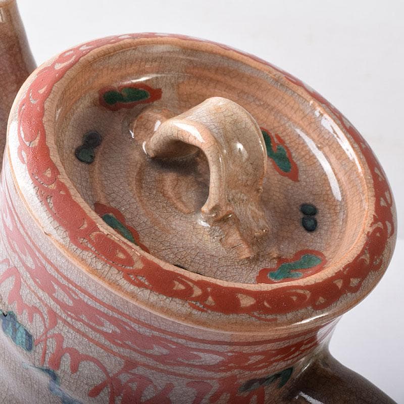 煎茶道具　赤絵　水注　時代箱　V　R8781