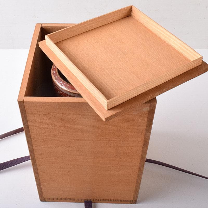 煎茶道具　赤絵　水注　時代箱　V　R8781