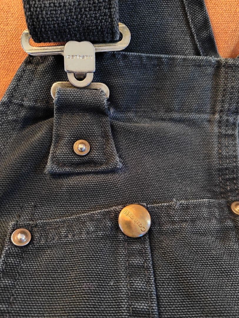 アキ　Carhartt ダブルニーW34 ブラック　USA製