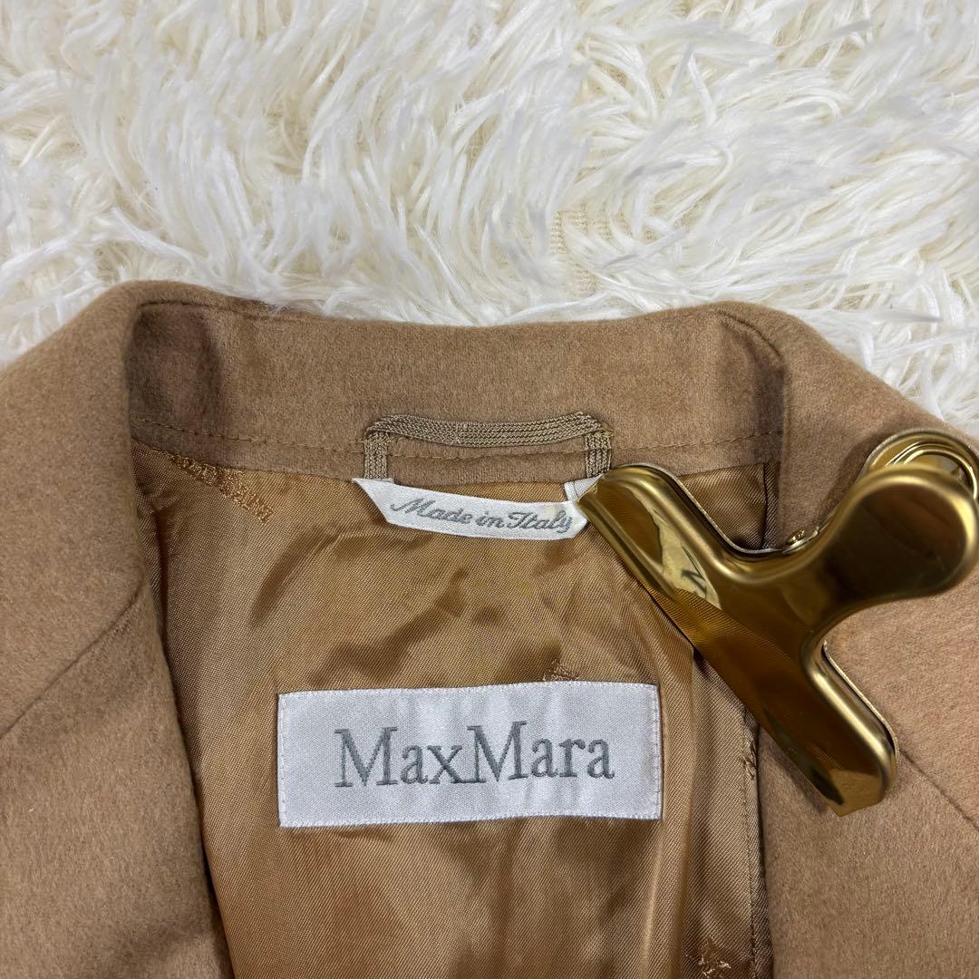 美品✨マックスマーラ✨白タグ✨テーラードジャケット✨キャメル100%最高級 XL