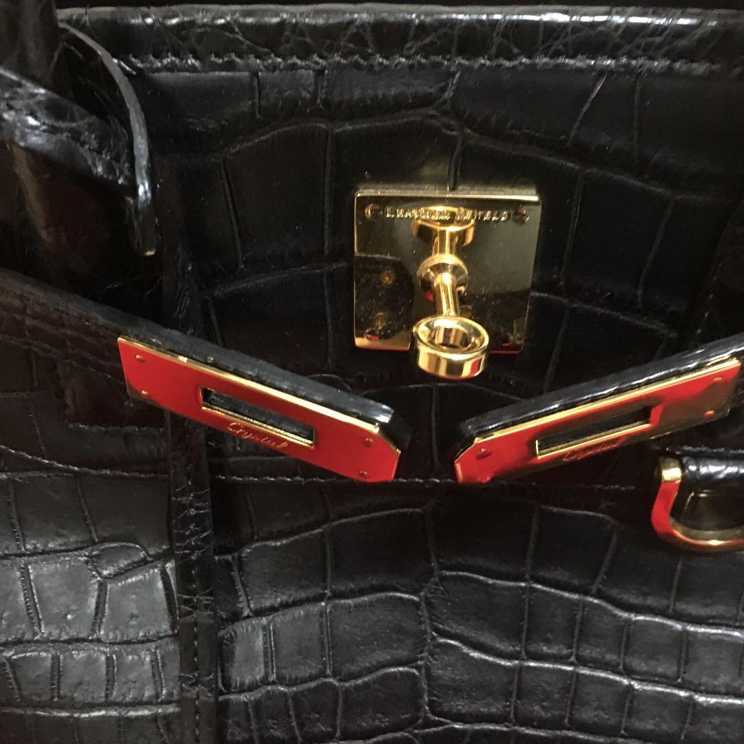 ゲンママ　ハンドバック　マットクロコダイル　ショップチャンネルqvc