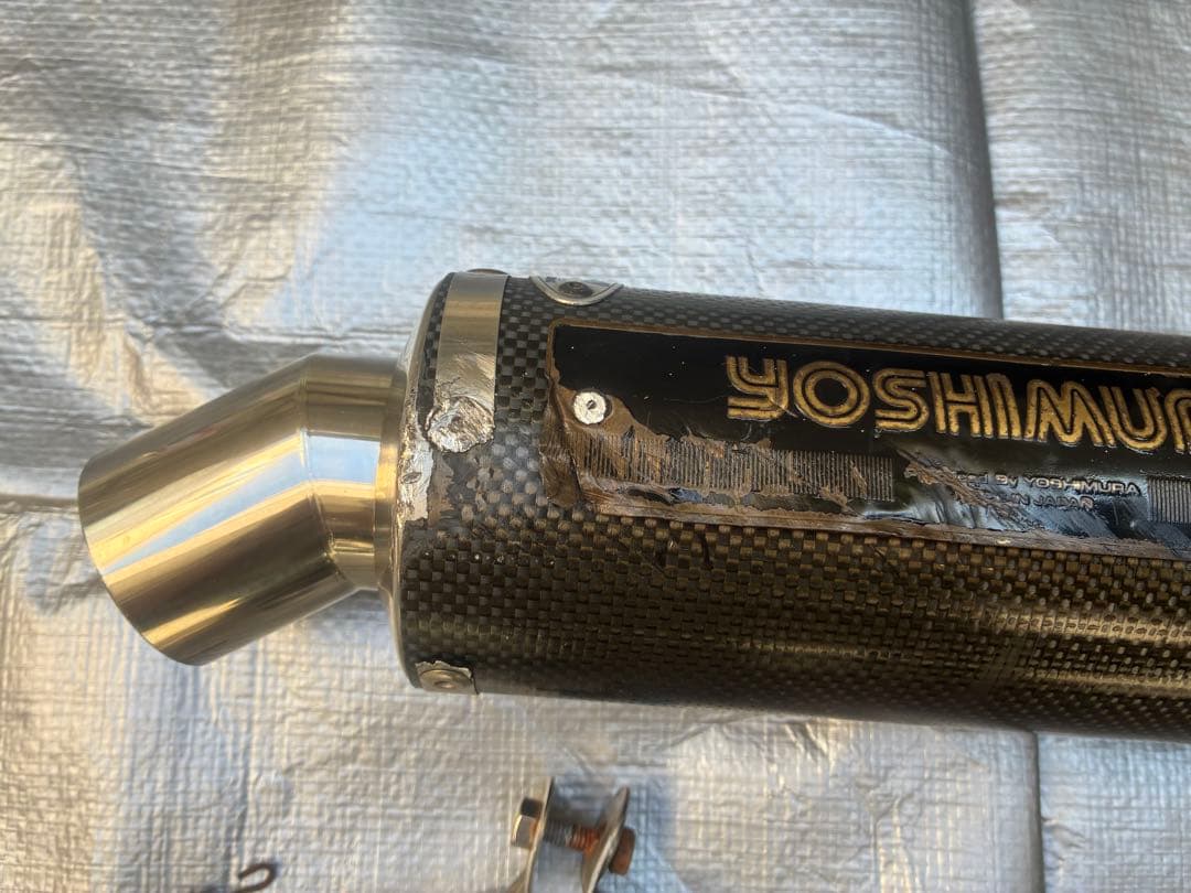 180sx　エイプ100 ヨシムラ　チタンマフラー　YB125SPにて使用