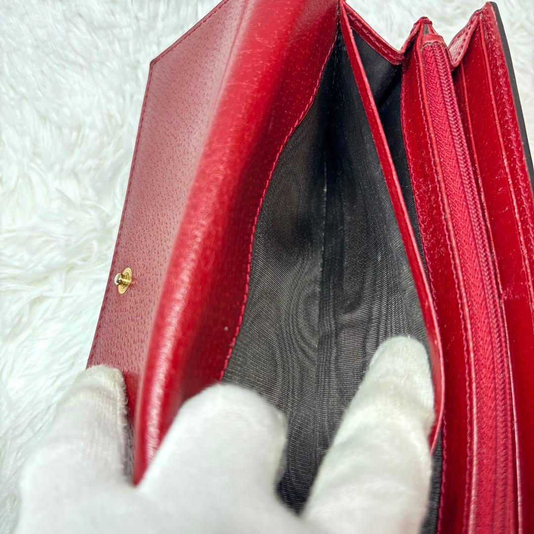 ✨美品✨ グッチ 長財布 ティアン 花 鳥 GGスプリーム 折り財布 レザー