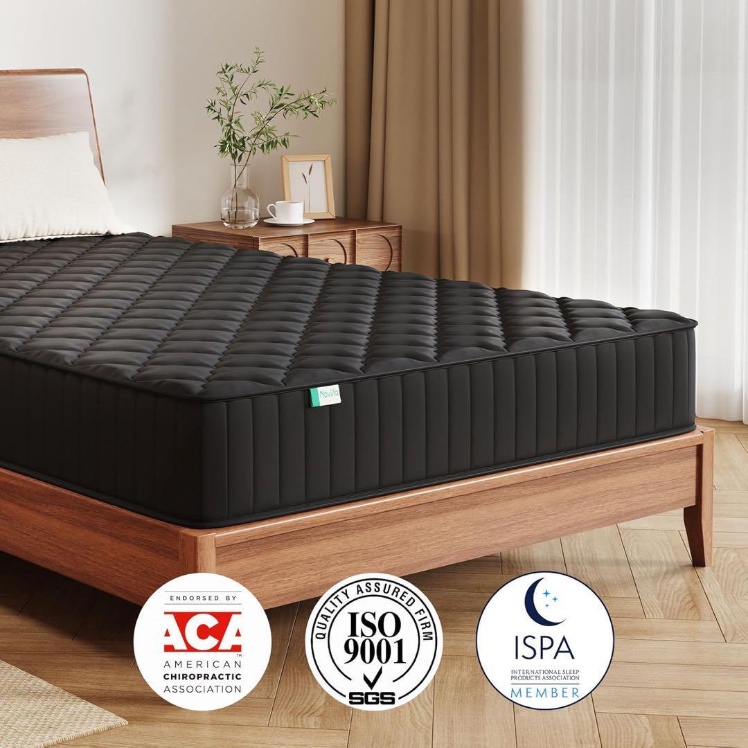 新品！マットレス　シングル　硬め　極厚　コルク　高反発　ブラック　ベッド　寝具