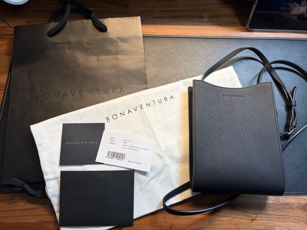 【備品完備/定価7.2万円】BONAVENTURA リアバッグ シュリンクレザー