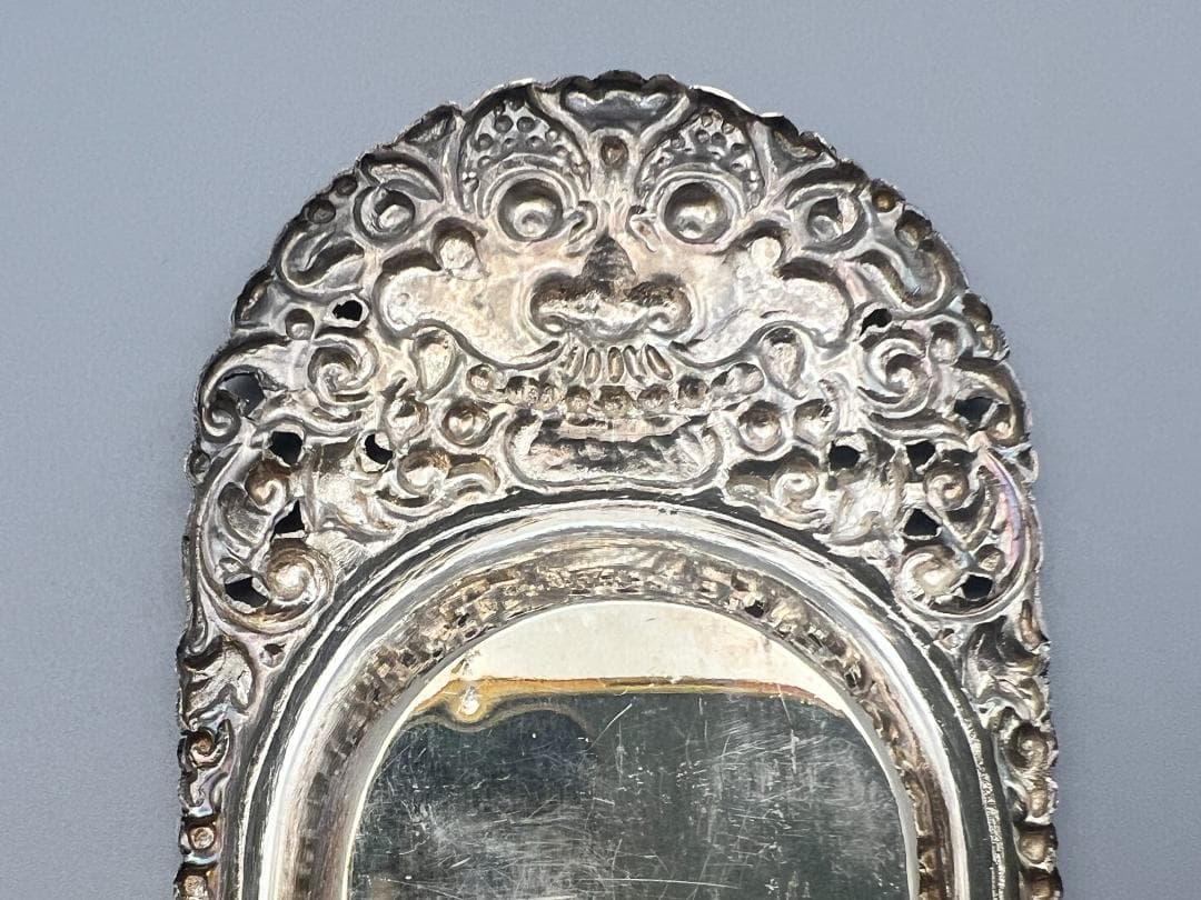 銀製品 UD800 DELUXE ナイフ プレート 聖獣バロン彫 インドネシア