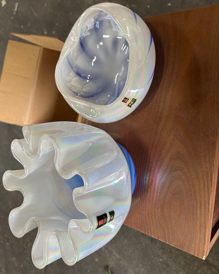 花瓶　花器　モダン　グラデーション　ガラス　マルティグラス