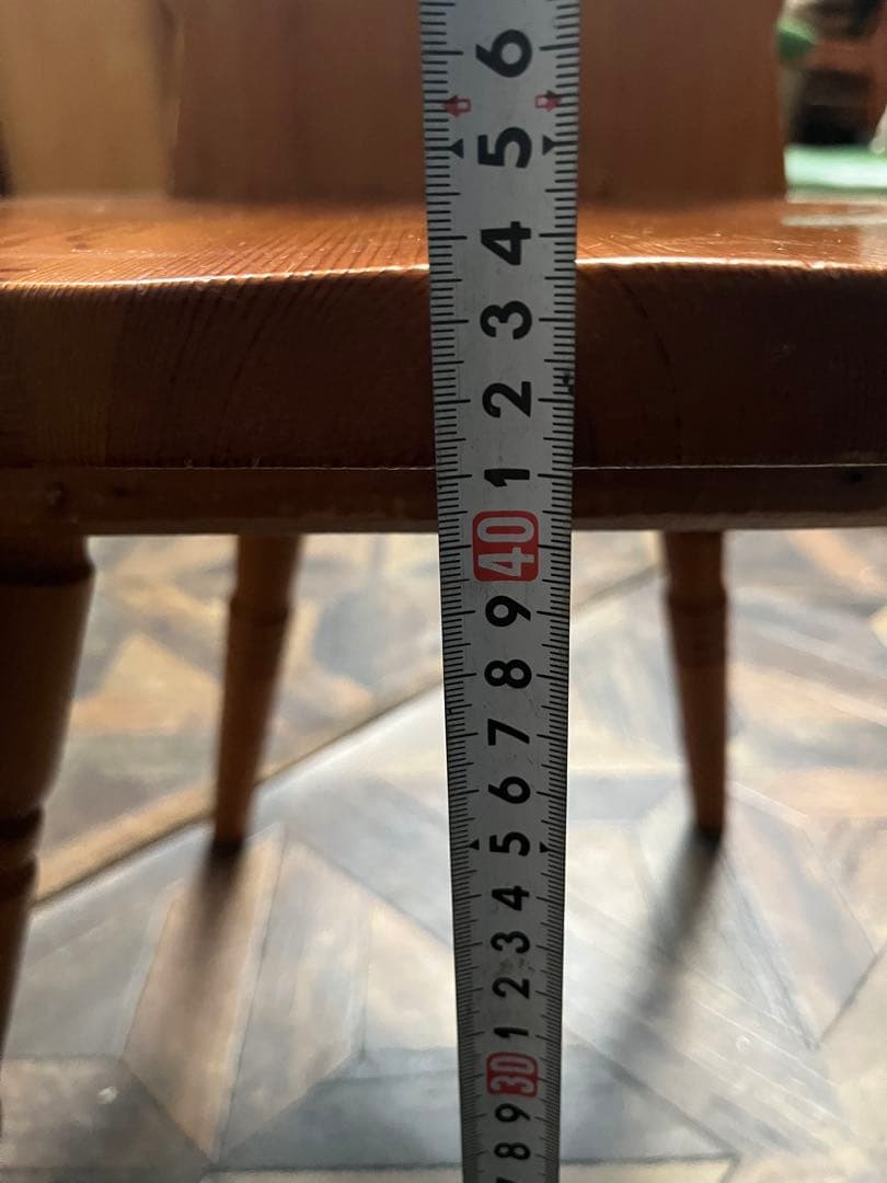 木製カントリー ダイニングチェア 椅子 インテリア ハート型 パイン材