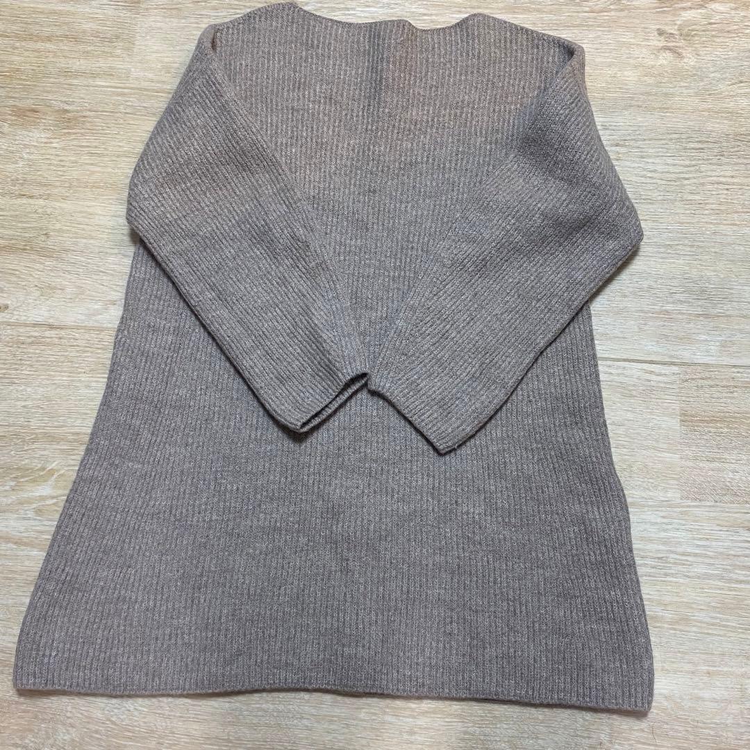 極美品 SLOBE IENA ファインウールニットミニワンピース リブニット