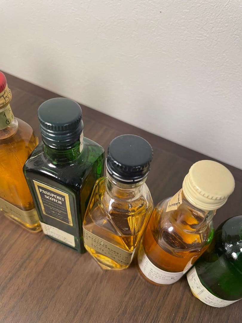 【未開栓】古酒ウイスキーミニボトル7本セットまとめ売り 各種