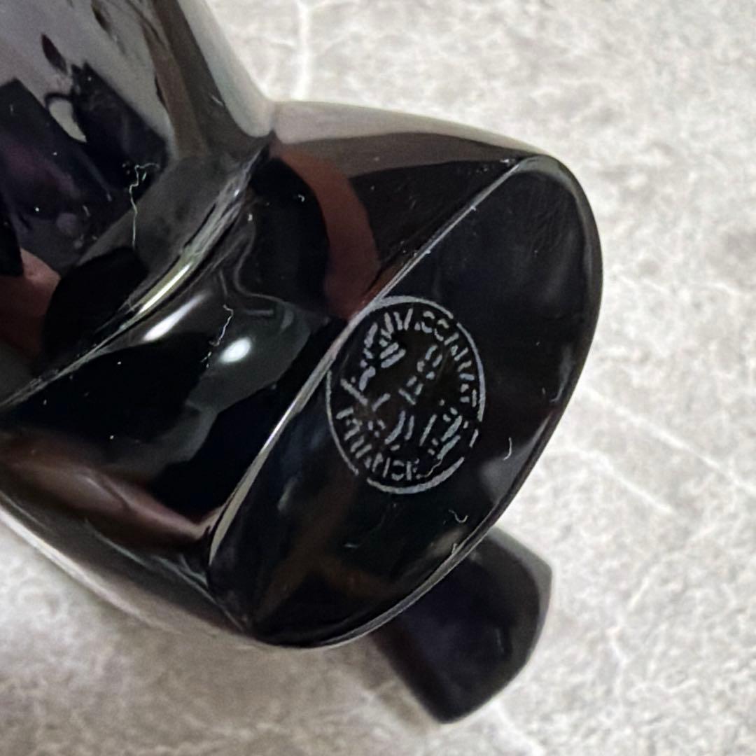 【希少】バカラ 干支 午 馬 ブラッククリスタル フィギュリン 置物 特注品 黒