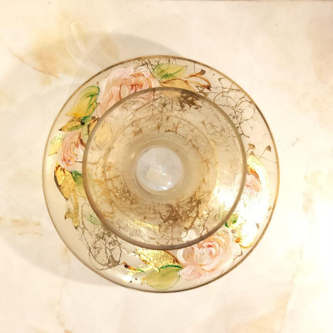 ヴィンテージ ハンドペイント フラワーベース 花瓶