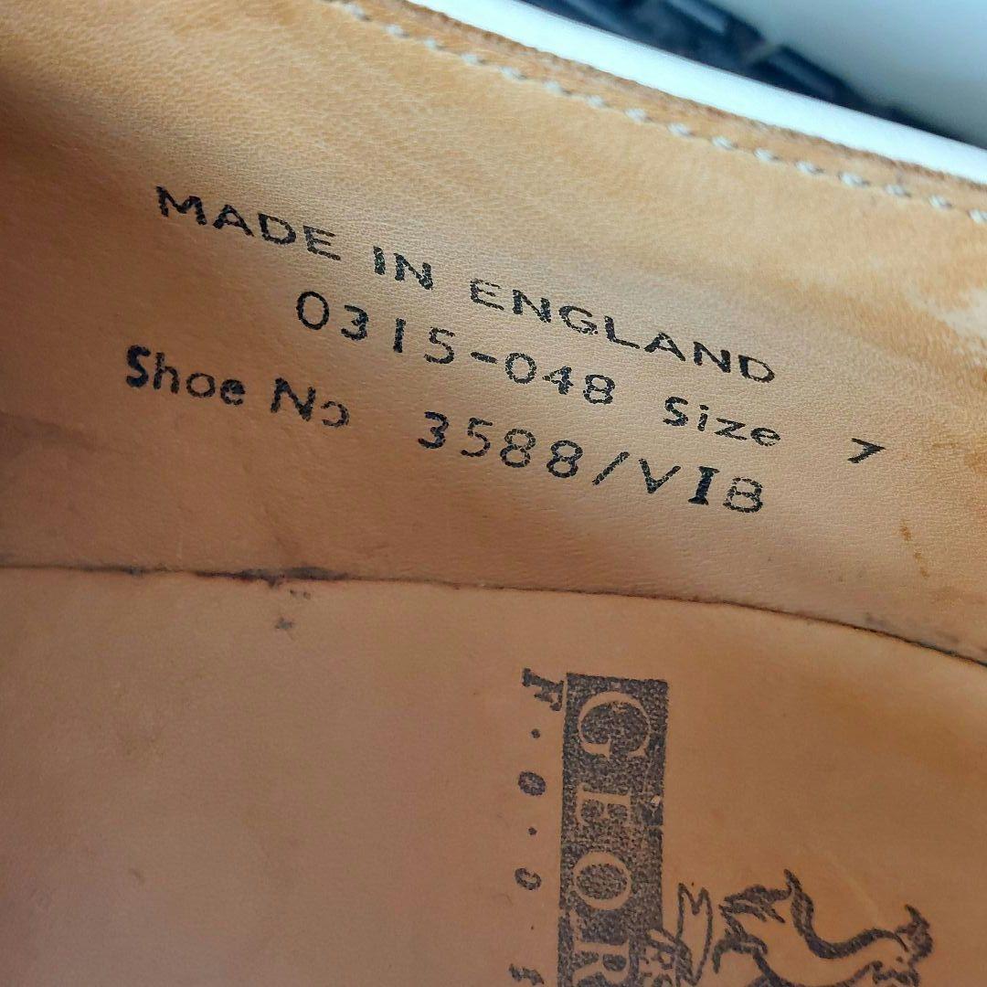 秀*槁様 E COX ジョージコックス 3588 ラバーソール クリー