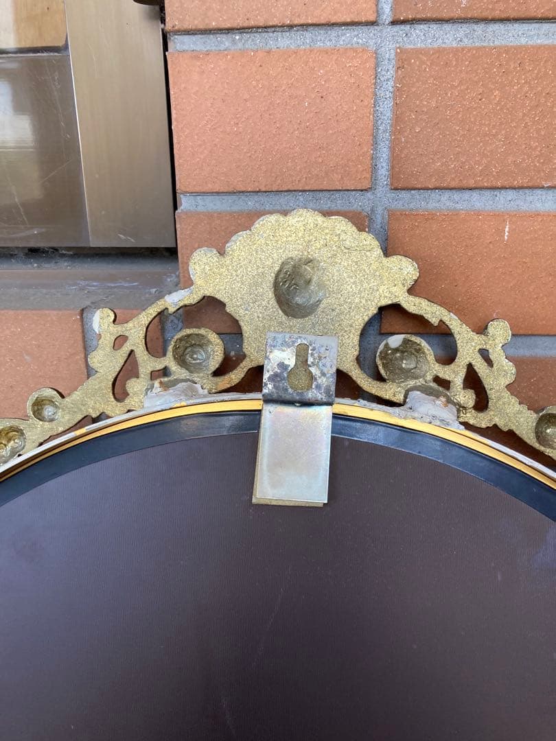 g アンティークミラー　アンティーク調　壁掛けミラー　壁掛けインテリア　ロココ調