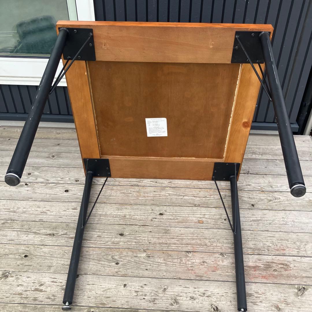 北欧レトロ 三栄 インダストリアル スチール脚 ダイニングテーブル ビンテージ