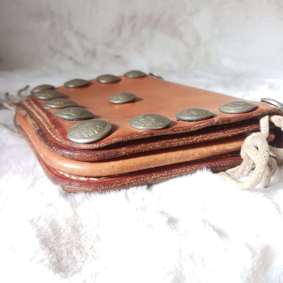 ビンテージ　goro's　ゴローズ　メディスンバッグ　バイカー　コンチョ