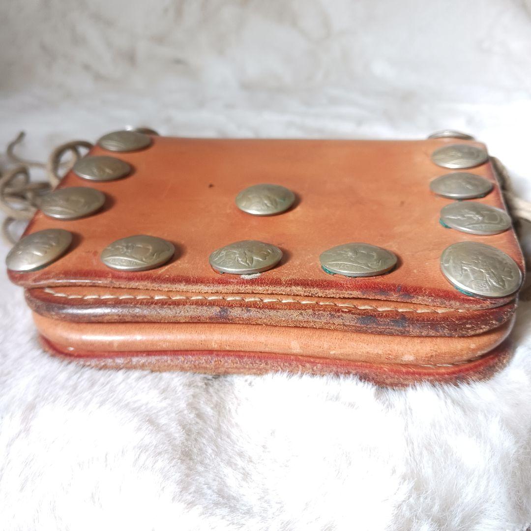 ビンテージ　goro's　ゴローズ　メディスンバッグ　バイカー　コンチョ