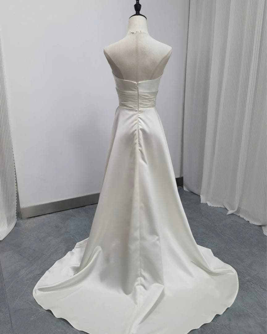 【定価6万円】3way ウェディングドレス　取り外しパフスリーブ　前撮りドレス