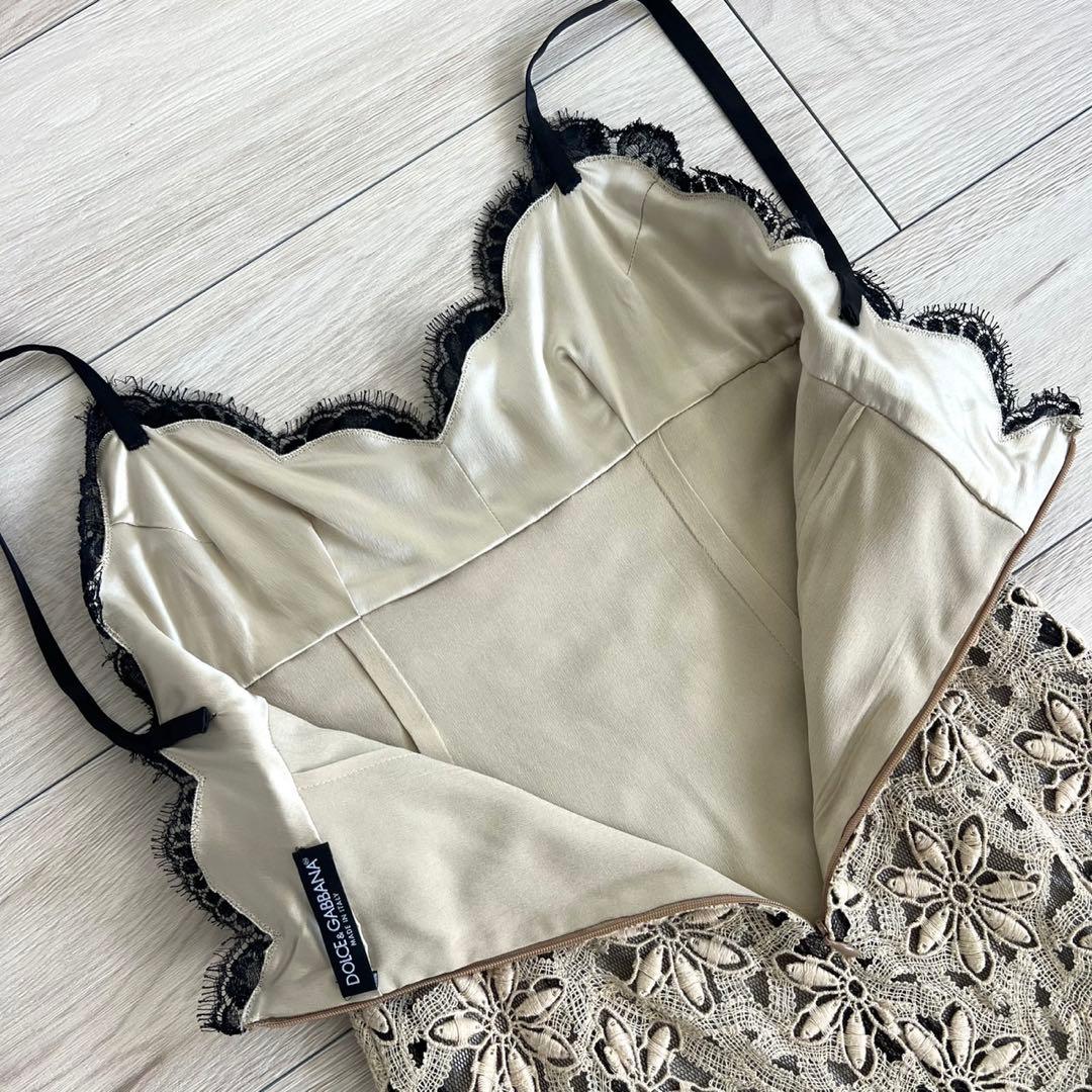 【美品】DOLCE&GABBANA ドレス　総レース　パーティー　フォーマル