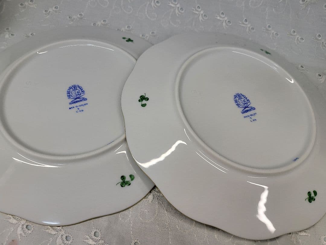 2枚✨未使用近✨ヘレンド インドの華 プレート 19cm皿 デザート