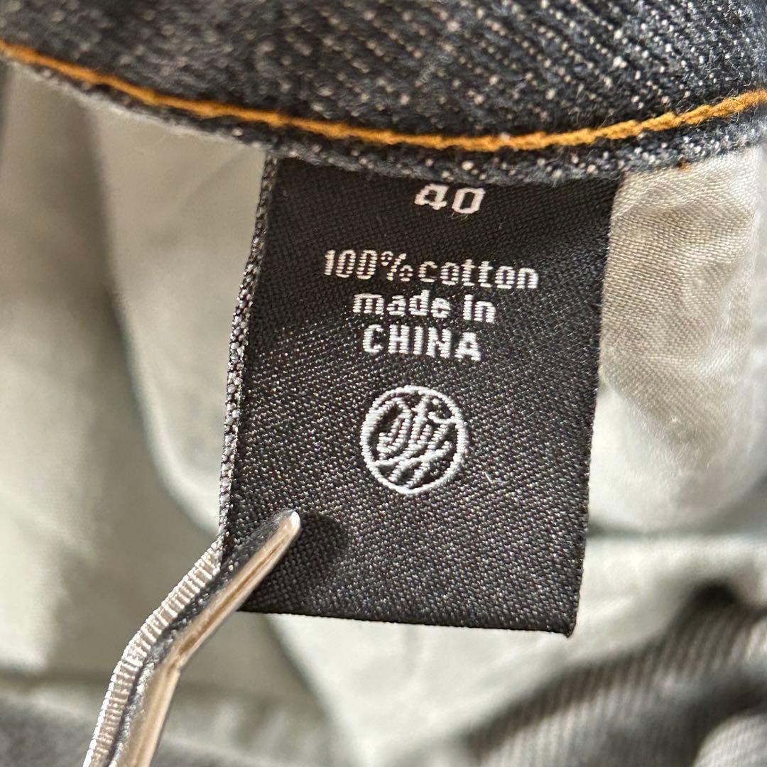 SEANJOHN ショーンジョン ゴールド刺繍 バギーデニム 極太 B系 W40