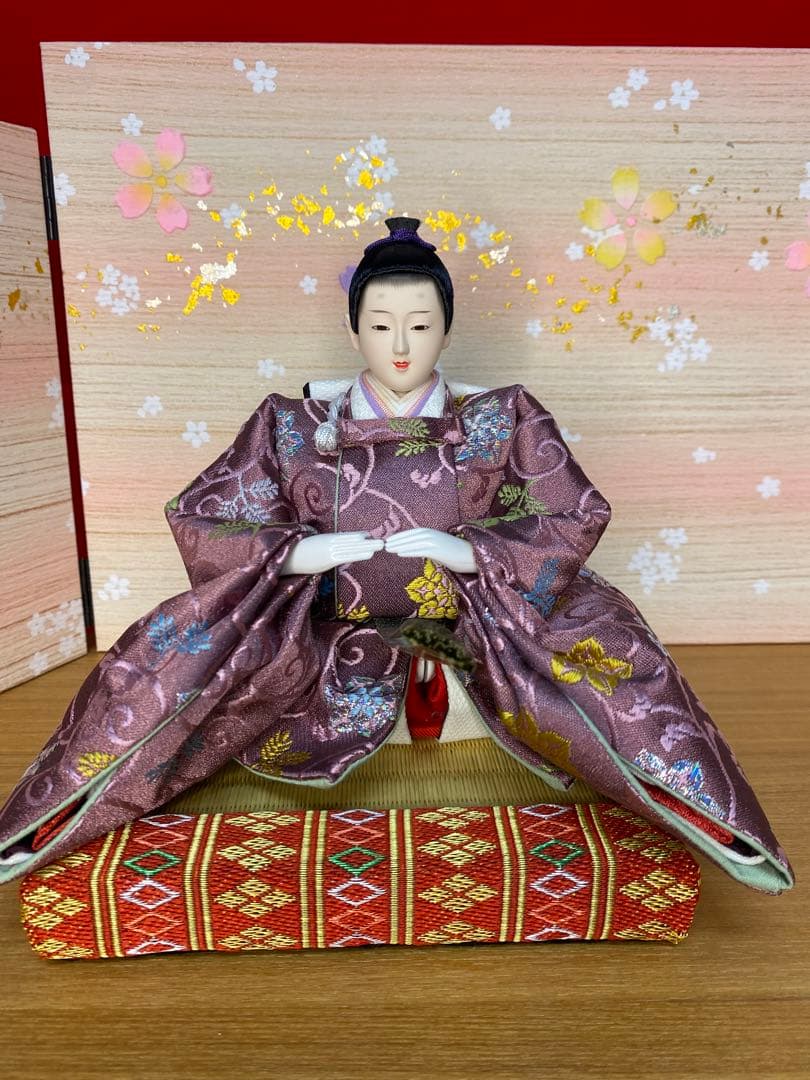 東京久月　雛人形　親王飾り収納セット・サイズ間口約５０×奥行約３０×高さ約４８㎝