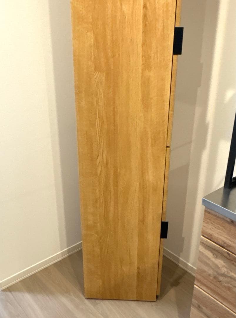 ニトリ　エトナ　スリムストッカー　ライトブラウン　美品　収納