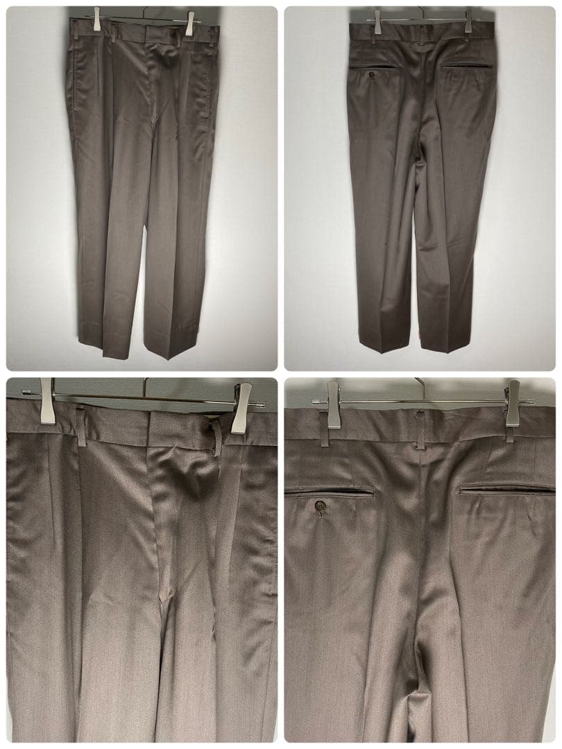 MEN'S BIGI ダブル ヴィンテージ スーツ セットアップ 微光沢 表記4