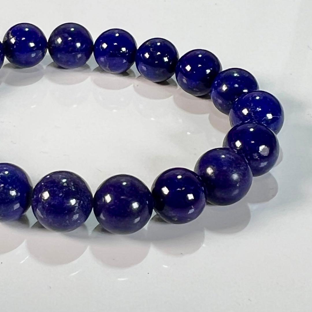 高品質　ラピスラズリブレスレット　鮮やかブルー　3