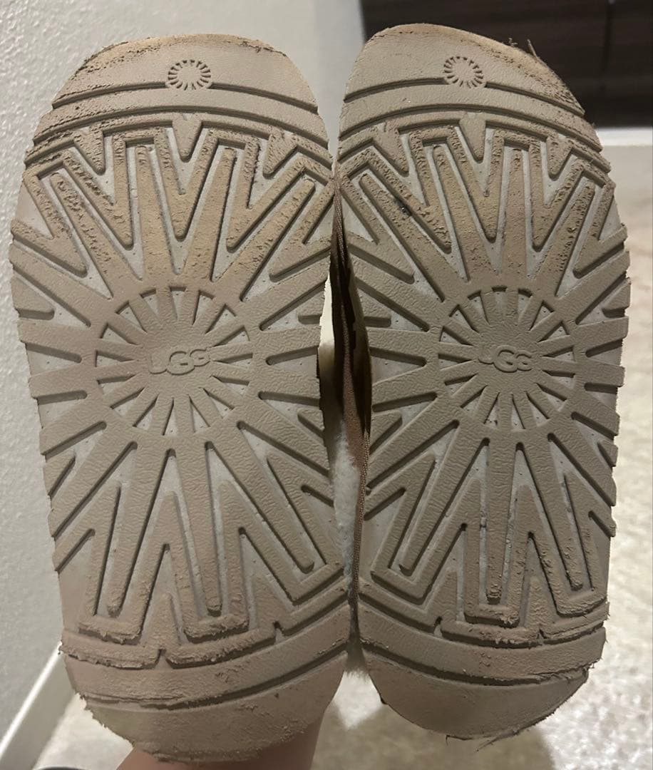 UGG ブラウン ムートンブーツ 厚底23㎝